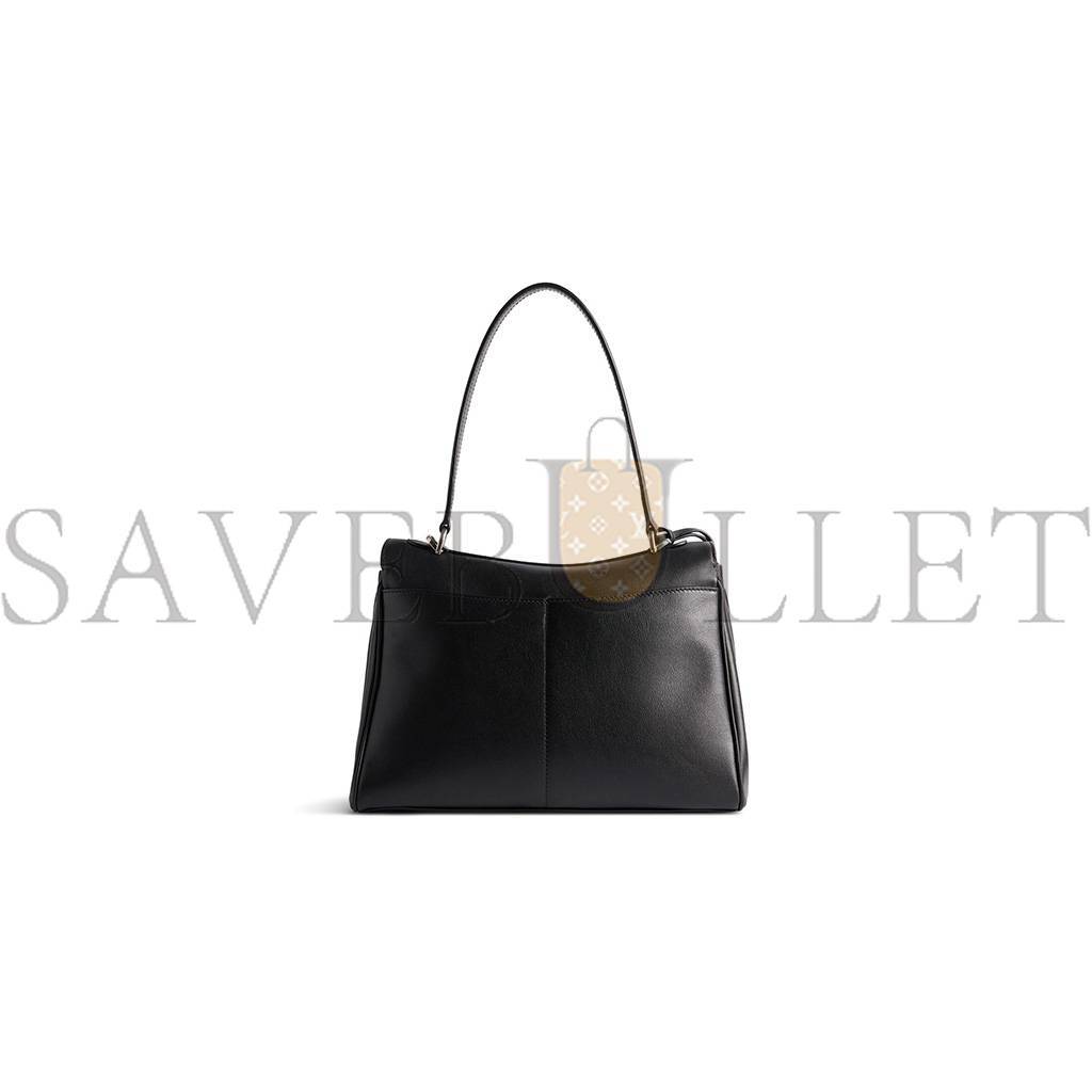BALENCIAGA RODEO SMALL HANDBAG IN BLACK SMOOTH CALFSKIN (29*20*10cm) BALENCIAGA RODEO SMALL HANDBAG IN BLACK SMOOTH CALFSKIN (29*20*10cm)